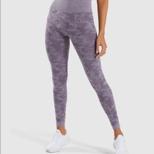 Gymshark adapt camo seamless leggings grey/purple